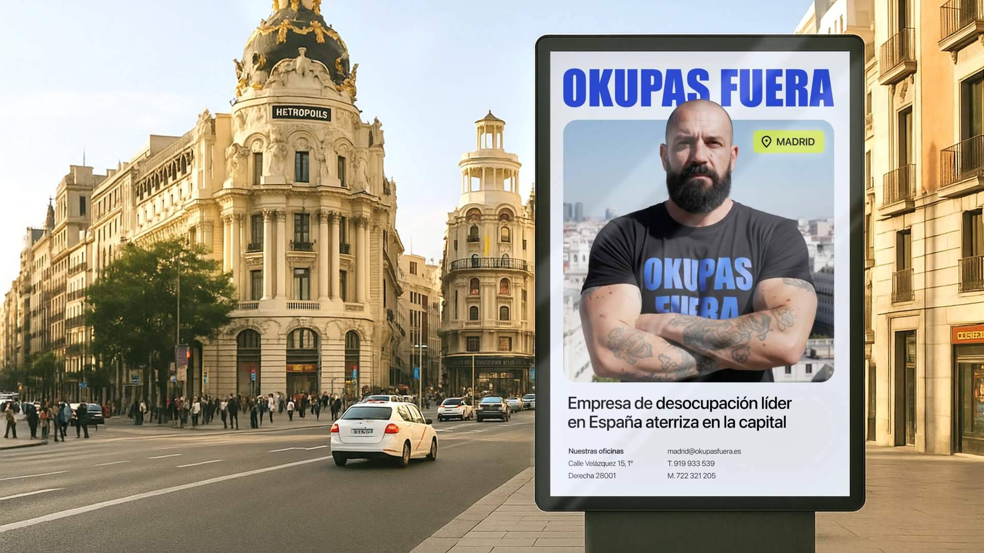 Okupas Fuera, la empresa de desokupación aterriza en Madrid tras el éxito Barcelona y Valencia